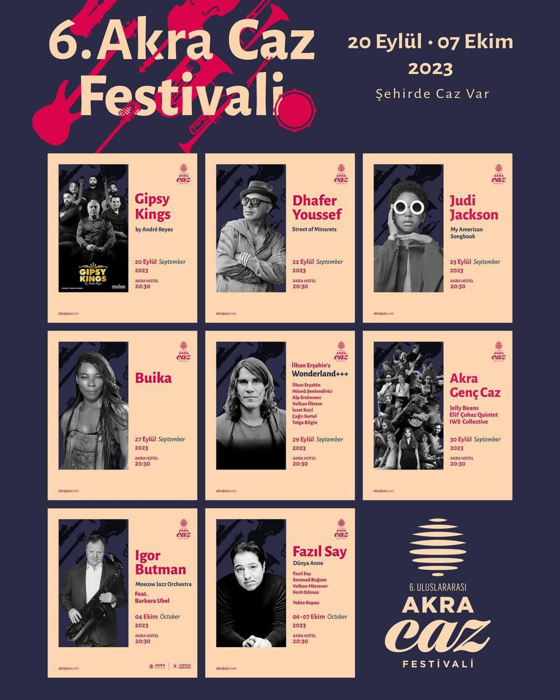 6. Antalya Akra Caz Festivali Biletleri Satışta